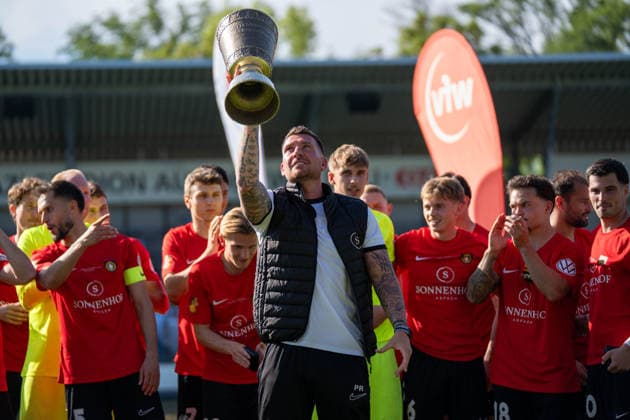 , Stuttgarter Kickers vs. SG Sonnenhof Großaspach, Fussball, WFV-Pokal, Finale, 23.05.2026 Stuttgart-Degerloch Baden-Wuerttemberg Deutschland