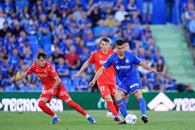 May 23, 2026, Getafe, Madrid, Spain: Zaid Romero of Getafe CF plays the ball during the Spanish League, LaLiga EA Sports, football match played between Getafe CF and CA Osasuna at Coliseum de Getafe stadium on May 23, 2026, in Getafe, Spain. Getafe CF V CA Osasuna - LaLiga EA Sports  - ZUMAa181 20260523_zaa_a181_110 Copyright: xDennisxAgyemanx