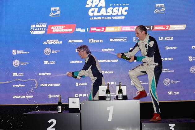 LE MANS CLASSIC SERIES 2026 - SPA-CLASSIC 53 GRAF VON WEDEL Lando (deu), GRAF VON WEDEL Alexis (deu), Lotus Elan S1 1965, Sixties Endurance, Podium portrait during the 2026 Spa-Classic, 2nd round of the Le Mans Classic Series 2026, from May 22 to 24 in Circuit de Spa-Francorchamps, in Stavelot, Belgium - StavelotBelgium  Copyright: xPauloxMariax