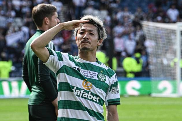 Celtic v Dunfermline Athletic Scottish Gas Men s Scottish Cup Daizen Maeda of Celtic at full time during the Scottish Gas Men s Scottish Cup Final between Celtic and Dunfermline Athletic at Barclays Hampden, Glasgow 23 05 2026 UK Newspapers OUT Copyright: xJamiexJohnstonx FIL-23466-0336