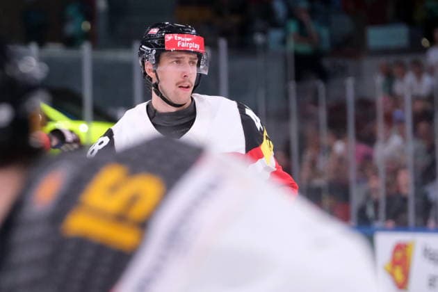 IIHF - World Championship, WM, Weltmeisterschaft - Austria vs Germany - Lucas Thaler Zurich Swiss Life Arena Zürich Schweiz Copyright: xSergioxBrunettix