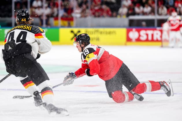 Ice hockey, Eishockey - IIHF WC 2026 ZURICH,SWITZERLAND,23.MAY.26 - ICE HOCKEY - IIHF Ice Hockey World Championship, WM, Weltmeisterschaft 2026, group stage, Austria vs Germany. Image shows Vinzenz Rohrer (AUT).  GEPAxpictures xMaticxKlansek
