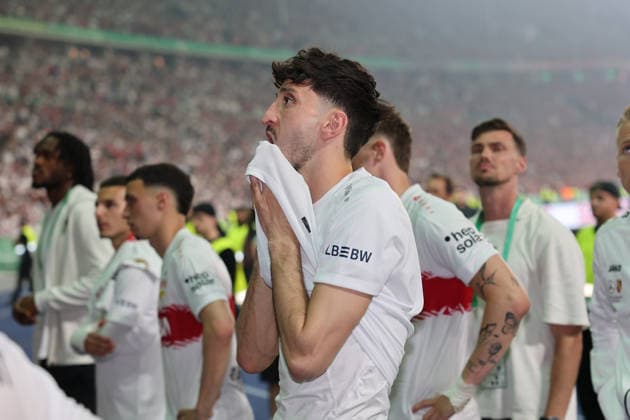 23.05.26 DFB-Pokal Finale 2026 FC Bayern München - VfB Stuttgart Deutschland, Berlin, 23.05.2026, Fussball, Saison 2025 2026, DFB-Pokal Finale 2026 Berlin, FC Bayern München - VfB Stuttgart: Atakan Karazor, VfB.