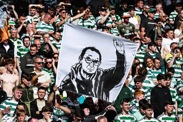 Celtic v Dunfermline Athletic Scottish Gas Men s Scottish Cup Fans of Celtic with a banner of Manager Martin O™Neill during the Scottish Gas Men s Scottish Cup Final between Celtic and Dunfermline Athletic at Barclays Hampden, Glasgow 23 05 2026 UK Newspapers OUT Copyright: xJamiexJohnstonx FIL-23466-0366