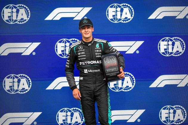 F1 - CANADIAN GRAND PRIX 2026 RUSSELL George (gbr), Mercedes AMG F1 Team W17, portrait, pole position during the Formula 1 Grand Prix du Canada 2026, 5th round of the 2026 Formula One World Championship, WM, Weltmeisterschaft from May 22 to 24, 2026 on the Circuit Gilles Villeneuve, in MontrÃ al, Canada - MontrÃ alCanada  Copyright: xDPPIx