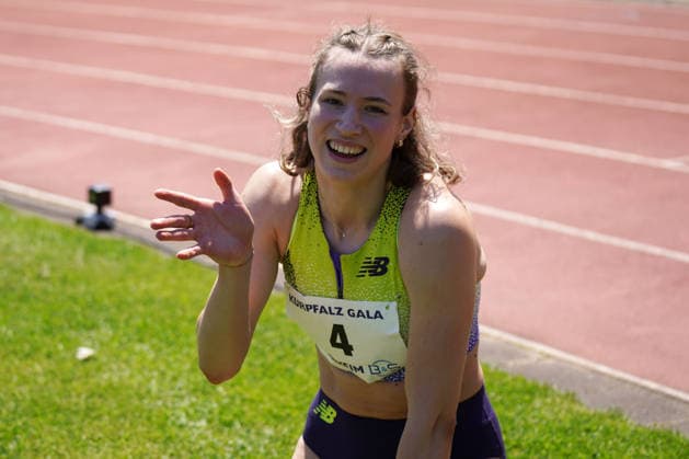 Leichtathletik, athletics, B U S Kurpfalz Gala , 23.05.2026 , Sepp Herberger Stadion Weinheim, 100m Hürden Frauen, Marlena Meier, TSV Bayer 04 Leverkusen