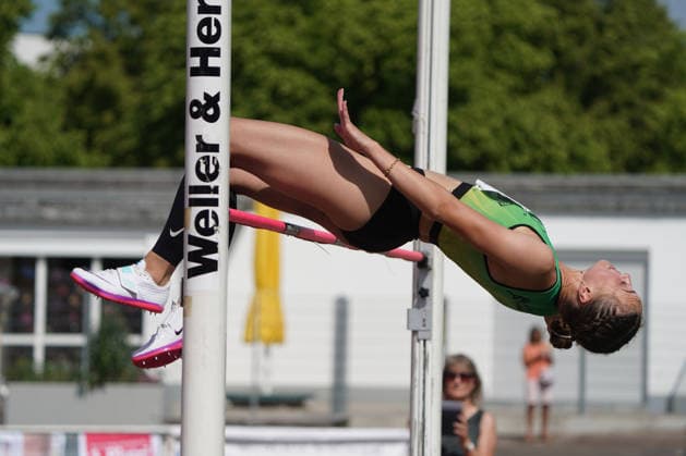 Leichtathletik, athletics, B U S Kurpfalz Gala , 23.05.2026 , Sepp Herberger Stadion Weinheim, Hochsprung Frauen Joana Herrmann, SV Teuto Riesenbeck,