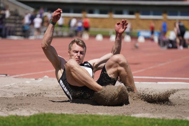 Leichtathletik, athletics, B U S Kurpfalz Gala , 23.05.2026 , Sepp Herberger Stadion Weinheim, Weitsprung Luca Herden, LG Brillux Münster