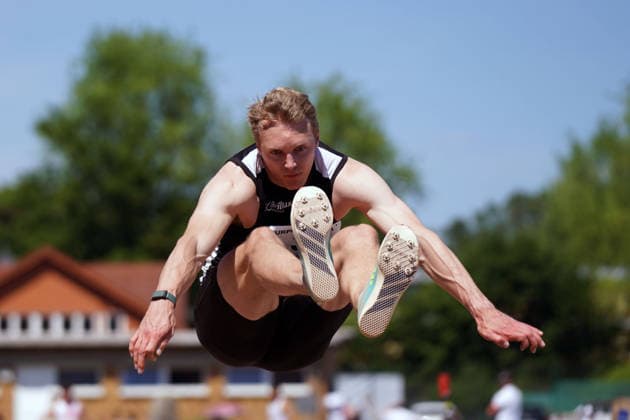 Leichtathletik, athletics, B U S Kurpfalz Gala , 23.05.2026 , Sepp Herberger Stadion Weinheim, Weirsprung Luca Herden, LG Brillux Münster