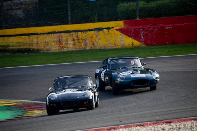 LE MANS CLASSIC SERIES 2026 - SPA-CLASSIC 146 MEURENS Olivier (bel), Lotus Elan 26R 1965, Sixties Endurance, action with 165 TREMBLAYE HervÃ (fra), Jaguar E-Type CoupÃ 3.8 1964, Sixties Endurance during the 2026 Spa-Classic, 2nd round of the Le Mans Classic Series 2026, from May 22 to 24 in Circuit de Spa-Francorchamps, in Stavelot, Belgium - StavelotBelgium  Copyright: xDamienxSaulnierx