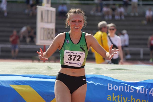 Leichtathletik, athletics, B U S Kurpfalz Gala , 23.05.2026 , Sepp Herberger Stadion Weinheim, Hochsprung Frauen joana Herrmann, SV Teuto Riesenbeck,