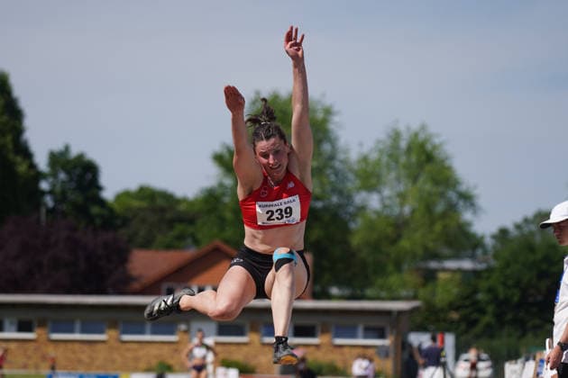 Leichtathletik, athletics, B U S Kurpfalz Gala , 23.05.2026 , Sepp Herberger Stadion Weinheim, Weitsprung Caroline Klein, TSV Bayer 04 Leverkusen