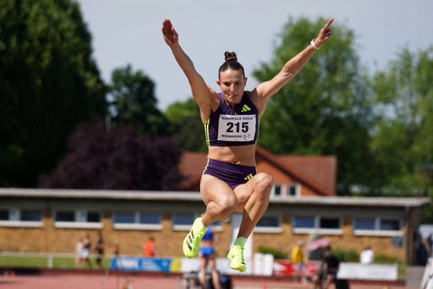 Leichtathletik, athletics, B U S Kurpfalz Gala , 23.05.2026 , Sepp Herberger Stadion Weinheim, Weitsprung Frauen Vanessa Grimm,