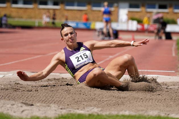 Leichtathletik, athletics, B U S Kurpfalz Gala , 23.05.2026 , Sepp Herberger Stadion Weinheim, Weitsprung Vanessa Grimm,