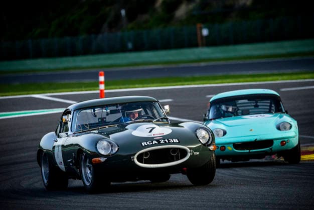 LE MANS CLASSIC SERIES 2026 - SPA-CLASSIC 07 GAYE Vincent (bel), Jaguar E-Type 3.8 1965, Sixties Endurance, action during the 2026 Spa-Classic, 2nd round of the Le Mans Classic Series 2026, from May 22 to 24 in Circuit de Spa-Francorchamps, in Stavelot, Belgium - StavelotBelgium  Copyright: xDamienxSaulnierx