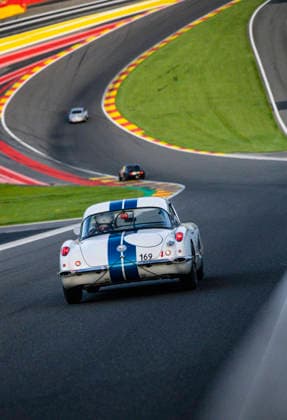 LE MANS CLASSIC SERIES 2026 - SPA-CLASSIC 169 GROSFILLIER Michel (che), Chevrolet Corvette C1 Phase 2 1960, Sixties Endurance, action during the 2026 Spa-Classic, 2nd round of the Le Mans Classic Series 2026, from May 22 to 24 in Circuit de Spa-Francorchamps, in Stavelot, Belgium - StavelotBelgium  Copyright: xDamienxSaulnierx
