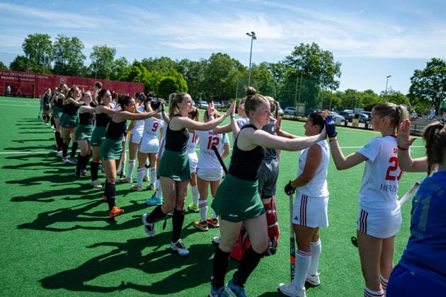 BHC 1. Damen - Club Raffelberg - Feldhockey, 2. Playdown Spiel, 1. Bundesliga, Frauen Bremen, Deutschland, 23.05.26: BHC 1. Damen - Club Raffelberg im Bremer Hockey-Club e.V. am 23.05.2026 in Bremen, Deutschland. (Foto von Axel Kaste) Bremen Bremer Hockey-Club e.V. Freie Hansestadt Bremen Deutschland