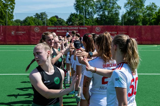 BHC 1. Damen - Club Raffelberg - Feldhockey, 2. Playdown Spiel, 1. Bundesliga, Frauen Bremen, Deutschland, 23.05.26: BHC 1. Damen - Club Raffelberg im Bremer Hockey-Club e.V. am 23.05.2026 in Bremen, Deutschland. (Foto von Axel Kaste) Bremen Bremer Hockey-Club e.V. Freie Hansestadt Bremen Deutschland