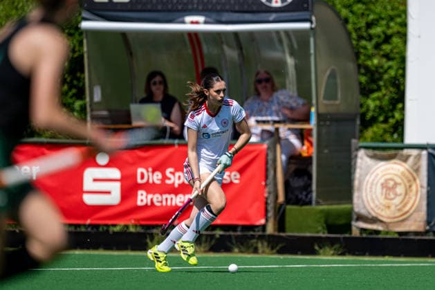 BHC 1. Damen - Club Raffelberg - Feldhockey, 2. Playdown Spiel, 1. Bundesliga, Frauen Bremen, Deutschland, 23.05.26: BHC 1. Damen - Club Raffelberg im Bremer Hockey-Club e.V. am 23.05.2026 in Bremen, Deutschland. (Foto von Axel Kaste) Mia Hasbach, BHC Bremen Bremer Hockey-Club e.V. Freie Hansestadt Bremen Deutschland