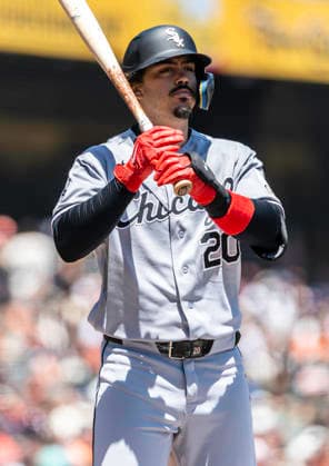 MLB, Baseball Herren, USA 2026: Chicago Vs San Francisco MAY 23 May 23 2026 Chicago third baseman Miguel Vargas (20)up at bat during the MLB game between Chicago White Sox and the San Francisco Giants. Thurman James CSM (Credit Image: Â Thurman James Cal Media) San Francisco Ca USA EDITORIAL USE ONLY Copyright: xx ZUMA-20260523_zma_c04_025.jpg ThurmanxJamesx csmphotothree491444