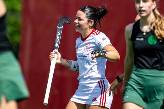 BHC 1. Damen - Club Raffelberg - Feldhockey, 2. Playdown Spiel, 1. Bundesliga, Frauen Bremen, Deutschland, 23.05.26: BHC 1. Damen - Club Raffelberg im Bremer Hockey-Club e.V. am 23.05.2026 in Bremen, Deutschland. (Foto von Axel Kaste) Tor Jubel Freude bei Delfina Granatto Bremen Bremer Hockey-Club e.V. Freie Hansestadt Bremen Deutschland