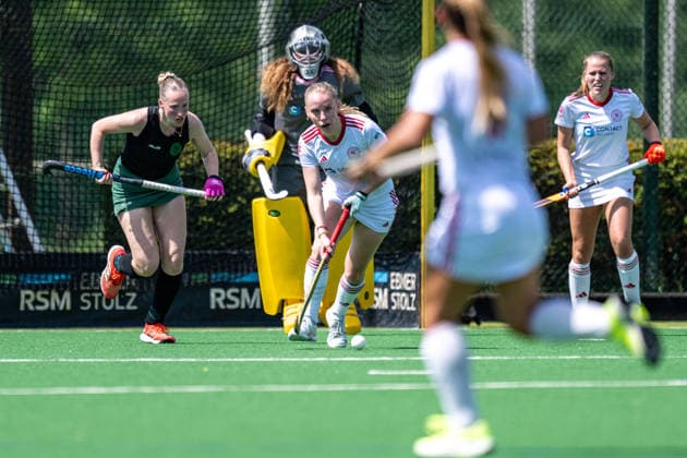 BHC 1. Damen - Club Raffelberg - Feldhockey, 2. Playdown Spiel, 1. Bundesliga, Frauen Bremen, Deutschland, 23.05.26: BHC 1. Damen - Club Raffelberg im Bremer Hockey-Club e.V. am 23.05.2026 in Bremen, Deutschland. (Foto von Axel Kaste) Mitte Lili Bode, BHC Bremen Bremer Hockey-Club e.V. Freie Hansestadt Bremen Deutschland