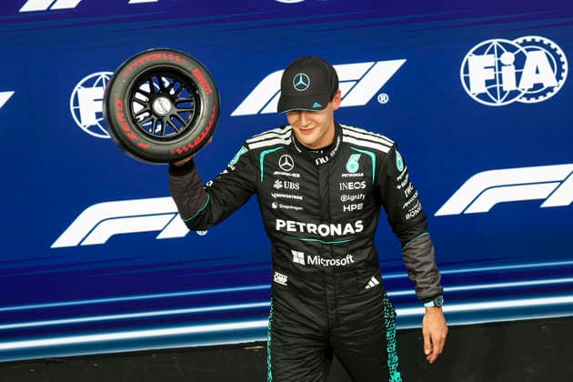 F1 - CANADIAN GRAND PRIX 2026 RUSSELL George (gbr), Mercedes AMG F1 Team W17, portrait pole position during the Formula 1 Grand Prix du Canada 2026, 5th round of the 2026 Formula One World Championship, WM, Weltmeisterschaft from May 22 to 24, 2026 on the Circuit Gilles Villeneuve, in MontrÃ al, Canada - MontrÃ alCanada  Copyright: xXavixBonillax