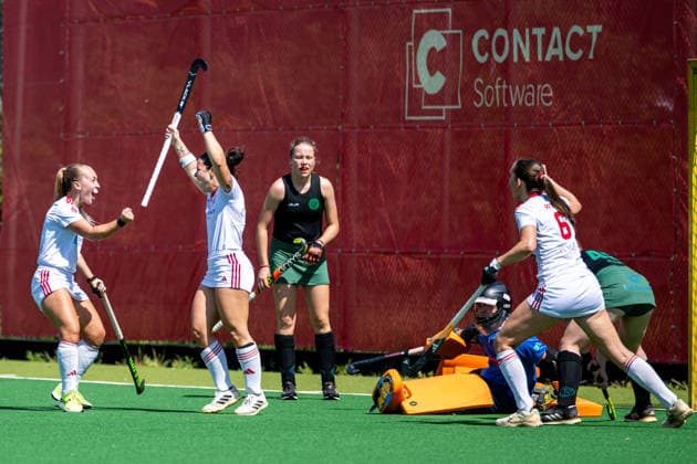 BHC 1. Damen - Club Raffelberg - Feldhockey, 2. Playdown Spiel, 1. Bundesliga, Frauen Bremen, Deutschland, 23.05.26: BHC 1. Damen - Club Raffelberg im Bremer Hockey-Club e.V. am 23.05.2026 in Bremen, Deutschland. (Foto von Axel Kaste) Eckenschlenzer Lena Frerichs, BHC Bremen Bremer Hockey-Club e.V. Freie Hansestadt Bremen Deutschland