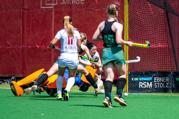 BHC 1. Damen - Club Raffelberg - Feldhockey, 2. Playdown Spiel, 1. Bundesliga, Frauen Bremen, Deutschland, 23.05.26: BHC 1. Damen - Club Raffelberg im Bremer Hockey-Club e.V. am 23.05.2026 in Bremen, Deutschland. (Foto von Axel Kaste) Torschuss Delfina Granatto, BHC Bremen Bremer Hockey-Club e.V. Freie Hansestadt Bremen Deutschland