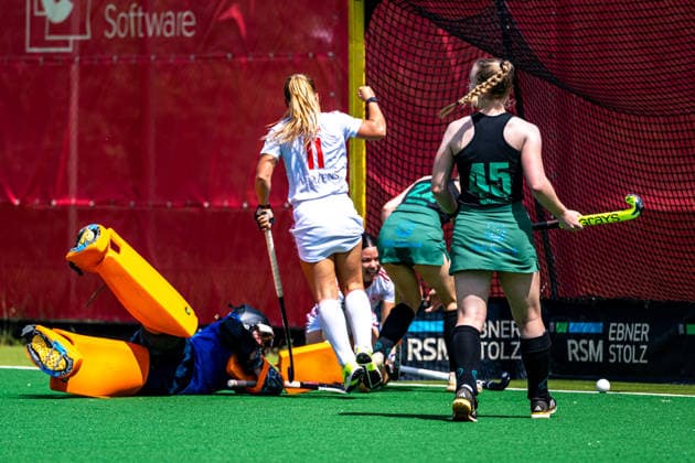 BHC 1. Damen - Club Raffelberg - Feldhockey, 2. Playdown Spiel, 1. Bundesliga, Frauen Bremen, Deutschland, 23.05.26: BHC 1. Damen - Club Raffelberg im Bremer Hockey-Club e.V. am 23.05.2026 in Bremen, Deutschland. (Foto von Axel Kaste) Torschuss Delfina Granatto, BHC Bremen Bremer Hockey-Club e.V. Freie Hansestadt Bremen Deutschland