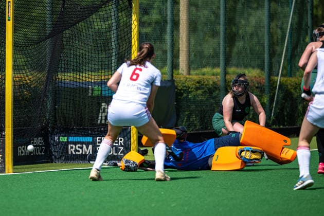 BHC 1. Damen - Club Raffelberg - Feldhockey, 2. Playdown Spiel, 1. Bundesliga, Frauen Bremen, Deutschland, 23.05.26: BHC 1. Damen - Club Raffelberg im Bremer Hockey-Club e.V. am 23.05.2026 in Bremen, Deutschland. (Foto von Axel Kaste) Tor BHC Bremen Bremer Hockey-Club e.V. Freie Hansestadt Bremen Deutschland