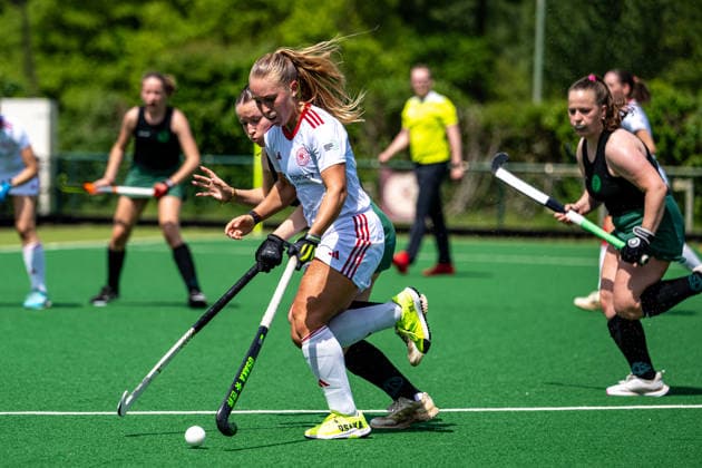 BHC 1. Damen - Club Raffelberg - Feldhockey, 2. Playdown Spiel, 1. Bundesliga, Frauen Bremen, Deutschland, 23.05.26: BHC 1. Damen - Club Raffelberg im Bremer Hockey-Club e.V. am 23.05.2026 in Bremen, Deutschland. (Foto von Axel Kaste) Delfina Gerula Bremen Bremer Hockey-Club e.V. Freie Hansestadt Bremen Deutschland