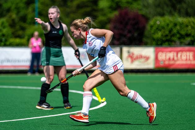 BHC 1. Damen - Club Raffelberg - Feldhockey, 2. Playdown Spiel, 1. Bundesliga, Frauen Bremen, Deutschland, 23.05.26: BHC 1. Damen - Club Raffelberg im Bremer Hockey-Club e.V. am 23.05.2026 in Bremen, Deutschland. (Foto von Axel Kaste) Manuela Ghigliotti Bremen Bremer Hockey-Club e.V. Freie Hansestadt Bremen Deutschland