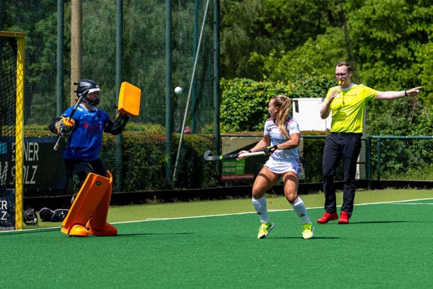 BHC 1. Damen - Club Raffelberg - Feldhockey, 2. Playdown Spiel, 1. Bundesliga, Frauen Bremen, Deutschland, 23.05.26: BHC 1. Damen - Club Raffelberg im Bremer Hockey-Club e.V. am 23.05.2026 in Bremen, Deutschland. (Foto von Axel Kaste) Delfina Gerula Bremen Bremer Hockey-Club e.V. Freie Hansestadt Bremen Deutschland