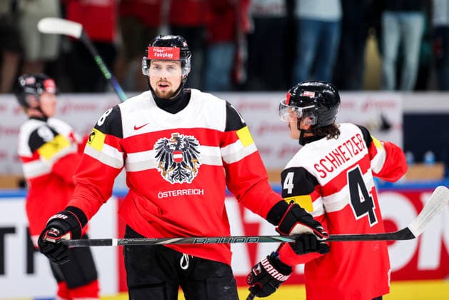 Ice hockey, Eishockey - IIHF WC 2026 ZURICH,SWITZERLAND,23.MAY.26 - ICE HOCKEY - IIHF Ice Hockey World Championship, WM, Weltmeisterschaft 2026, group stage, Austria vs Germany. Image shows Paul Stapelfeldt (AUT).  GEPAxpictures xMaticxKlansek