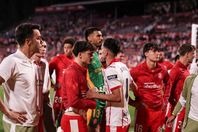 May 23, 2026, Girona, Girona, SPAIN: Players of Girona FC dejected following the team s relegation after the Spanish league, LaLiga EA Sports, football match played between Girona FC and Elche CF at Montilivi stadium on May 23, 2026 in Girona, Spain. Girona FC V Elche CF - LaLiga EA Sports  - ZUMAa181 20260523_zaa_a181_332 Copyright: xJavierxBorregox
