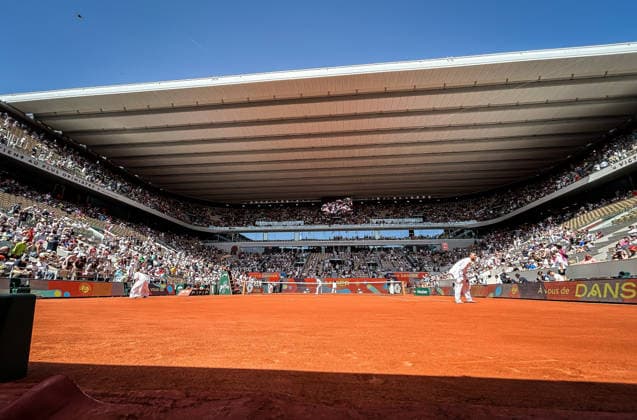 May 23, 2026, Paris, France, France: General view of Court Philippe Chatrier during the Roland-Garros 2026, French Open 2026, Grand Slam tennis tournament at Roland-Garros Stadium on May 23, 2026 in Paris, France. Paris France - ZUMAm308 20260523_zsp_m308_048 Copyright: xMatthieuxMirvillex