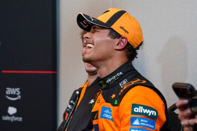 FORMULA ONE CANADIAN GRAND PRIX 2026 Lando Norris 1 (GBR) McLaren decides his media team can take his place in the post Qualifying press conference, PK, Pressekonferenz during the Formula 1 Lenovo Canadian Grand Prix 2026, 5th round of the 2026 Formula One World Championship, WM, Weltmeisterschaft from May 22 to 24, 2026 at the Circuit Gilles Villeneuve, Montreal, Canada Credit: Robbie Hoad Every Second Media Editorial use only. All images are copyright Every Second Media Limited. No images may be reproduced without prior permission. Copyright: xIMAGO EveryxSecondxMediax ESM-2005-0347 RobbiexHoadx xEveryxSecondxMediax