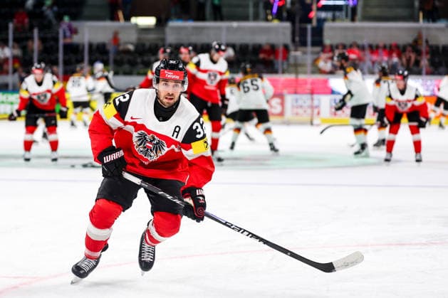 Ice hockey, Eishockey - IIHF WC 2026 ZURICH,SWITZERLAND,23.MAY.26 - ICE HOCKEY - IIHF Ice Hockey World Championship, WM, Weltmeisterschaft 2026, group stage, Austria vs Germany. Image shows Bernd Wolf (AUT).  GEPAxpictures xMaticxKlansek