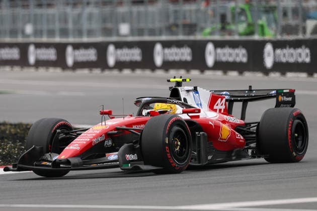 F1 Grand Prix of Canada - Qualifying Session MONTREAL, QUEBEC - MAY 23 : Lewis Hamilton of Great Britain and Ferrari F1 team drives during the Qualifying session ahead of F1 Grand Prix of Canada at Circuit Gilles Villeneuve in Montreal, Quebec, Canada on May 23, 2026. Mert Alper Dervis Anadolu Montreal Canada. Editorial use only. Please get in touch for any other usage.  Copyright: x2026xAnadoluxMertxAlperxDervisx