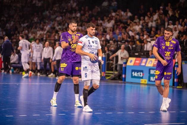 May 23, 2026, Paris, Å½Le-De-France, France: Montpellier won the 2026 handball French Cup after beating Nantes (27-24) at Accor Hotel Arena in Paris Bercy. It is the 16th title for the club from Herault that realizes the back-to-back. Ro mi Desbonnet has done 11 saved whose 3 on 7-meter throw. France News - May 23, 2026  - ZUMAp284 20260523_zip_p284_121 Copyright: xMickaelxPintax