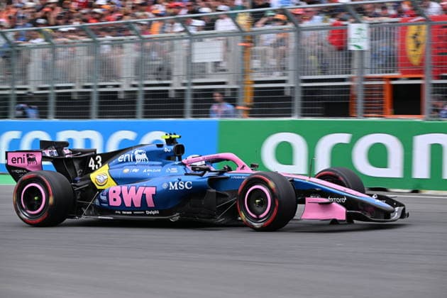 RECORD DATE NOT STATED 23rd May 2026; Circuit Gilles Villeneuve, Montreal, Quebec, Canada; 2026 FIA Formula 1 Canadian Grand Prix, Qualifying; Franco Colapinto (43) of Argentina and BWT Alpine F1 Team exit turn 10 XavierxLeFrancois
