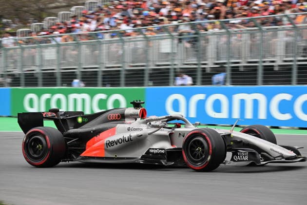 RECORD DATE NOT STATED 23rd May 2026; Circuit Gilles Villeneuve, Montreal, Quebec, Canada; 2026 FIA Formula 1 Canadian Grand Prix, Qualifying; Nico H& xfc;lkenberg (27) of Germany and Audi Revolut F1 Team exit turn 10 XavierxLeFrancois