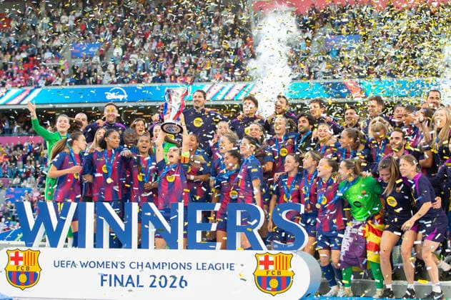 RECORD DATE NOT STATED 23rd May 2026; Ullevaal Stadion, Oslo, Norway; UEFA Womens Champions League Final Football, FC Barcelona, Barca versus OL Lyonnes; Alexia Putellas (11) of Barcelona lifts the trophy AdelinaxCobos