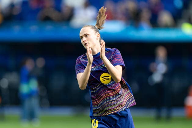 OSLO, NORWAY - MAY 23: Caroline Graham Hansen of Barcelona are seen during warm-up at the UEFA Womens Champions League final match between Barcelona and OL Lyonnes at Ullevaal Stadium on May 23, 2026 in Oslo, Norway. (Photo by Ane Frosaker Sports Press Photo)  Copyright: xAnexFrosakerx xSPPx Sportspressphoto_153099