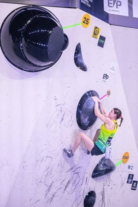 23.05.2026: Klettern - Bouldern: World Climbing Series Bern 2026 - Finale Damen Oceania Mackenzie (AUS) Bern Bern Expo Schweiz