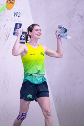 23.05.2026: Klettern - Bouldern: World Climbing Series Bern 2026 - Finale Damen Oceania Mackenzie (AUS) Bern Bern Expo Schweiz