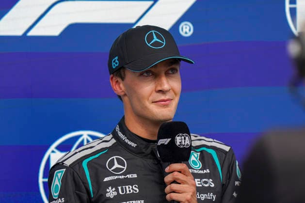 FORMULA ONE CANADIAN GRAND PRIX 2026 George Russell 63 (GBR) Mercedes after qualifying during the Formula 1 Lenovo Canadian Grand Prix 2026, 5th round of the 2026 Formula One World Championship, WM, Weltmeisterschaft from May 22 to 24, 2026 at the Circuit Gilles Villeneuve, Montreal, Canada Credit: Robbie Hoad Every Second Media Editorial use only. All images are copyright Every Second Media Limited. No images may be reproduced without prior permission. Copyright: xIMAGO EveryxSecondxMediax ESM-2005-0360 RobbiexHoadx xEveryxSecondxMediax