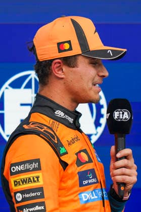 FORMULA ONE CANADIAN GRAND PRIX 2026 Lando Norris 1 (GBR) McLaren after qualifying during the Formula 1 Lenovo Canadian Grand Prix 2026, 5th round of the 2026 Formula One World Championship, WM, Weltmeisterschaft from May 22 to 24, 2026 at the Circuit Gilles Villeneuve, Montreal, Canada Credit: Robbie Hoad Every Second Media Editorial use only. All images are copyright Every Second Media Limited. No images may be reproduced without prior permission. Copyright: xIMAGO EveryxSecondxMediax ESM-2005-0365 RobbiexHoadx xEveryxSecondxMediax