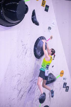 23.05.2026: Klettern - Bouldern: World Climbing Series Bern 2026 - Finale Damen Oceania Mackenzie (AUS) Bern Bern Expo Schweiz